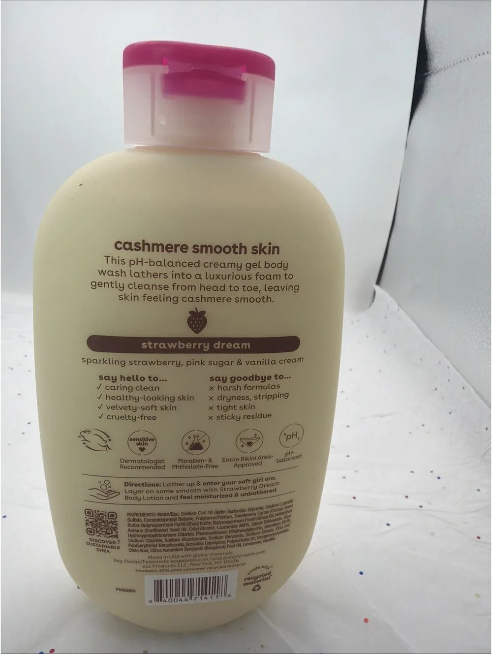 eos Cashmere Body Wash Strawberry Dreams 16 oz Shea Better Creamy Gel Wash NEW